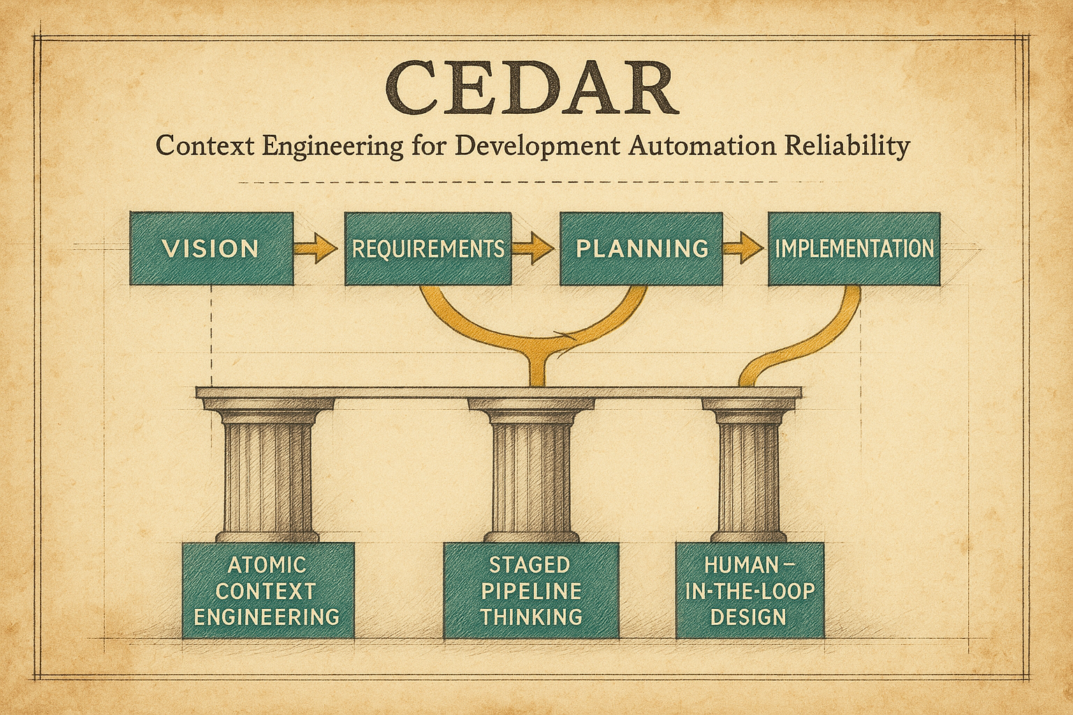 CEDAR Framework: Context Engineering for Development Automation Reliability